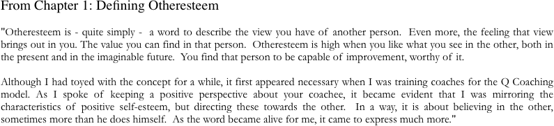 From Chapter 1: Defining Otheresteem